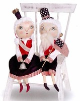 Joe Spencer Little Miss Liberty Or Samuel Liberty Patriotic Soft Sculptures Joe Spencer Little Miss Liberty Or Samuel Liberty Patriotic Soft Sculptures