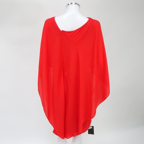Halston Heritage Red Layered Draped Short Dress UK 8 BNWTS - Picture 5 of 11