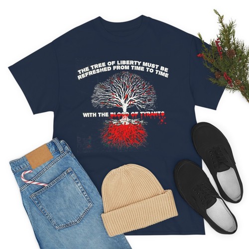 The tree of Liberty must be refreshed with the blood of tyrants Short Sleeve Tee - Picture 36 of 37