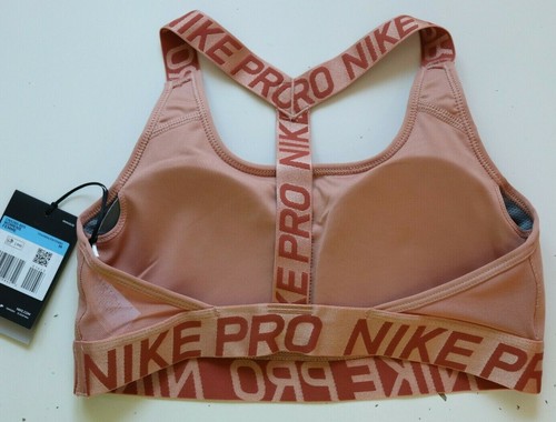 NIKE PRO CLASSIC MEDIUM SUPPORT T-BACK TRAINING SPORTS BRA CN5265-605 WOMEN M L - Picture 4 of 14