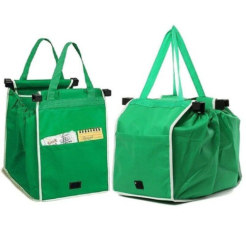 Reusable Trolley Shopping Cart Bags Grocery Organizer for Trolley Shopping Carts - Picture 4 of 9