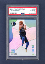 LUKA DONCIC 2018-19 PANINI STATUS ROOKIE RC # 122 NEW PSA 10 GEM MINT MAVERICKS