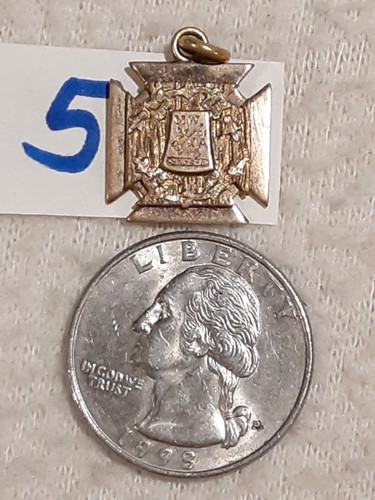 VINTAGE MODERN WOODMEN of AMERICA GOLD FILLED FOB PENDANT 5 - Picture 1 of 4