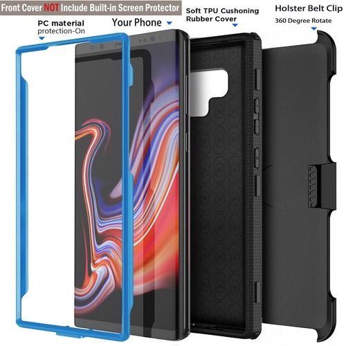 Custodia fondina clip doppio strato resistente agli urti per Samsung Galaxy Note 9 - Foto 27 di 72