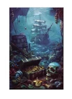 Pirate Ship Oil Painting Picture Printed On Canvas,Gifts For Him Home Wall Decor