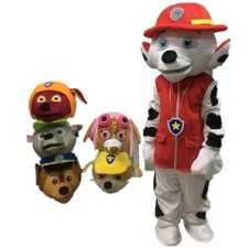 Cartoon Dog Patrol Mascot Costume Role Play Party Halloween Adult