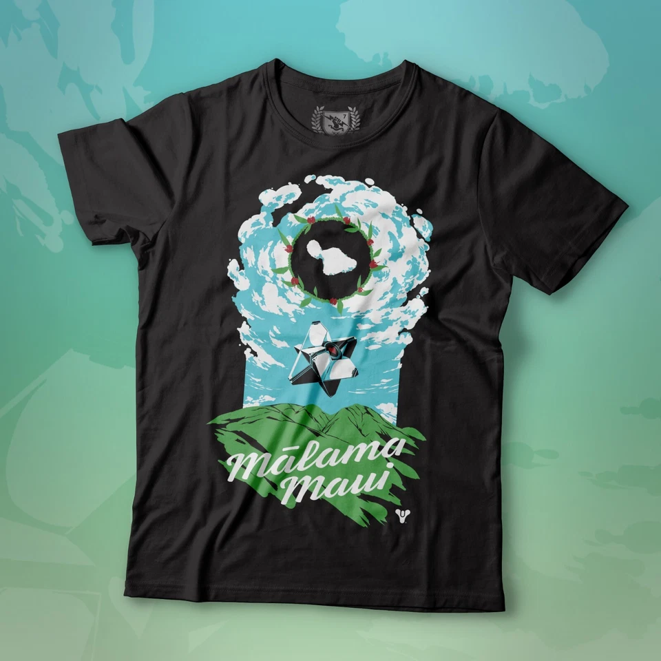 Destiny 2 Mālama Maui T 恤中号 Bungie 粉底带 Kūlike Kākou 徽章 — 第 2/4 张图片