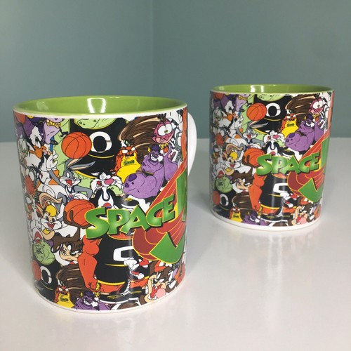 Nuevo Juego de tazas de café de cerámica grande Space Jam Tune Squad de 14 oz Warner Brothers - Imagen 3 de 12