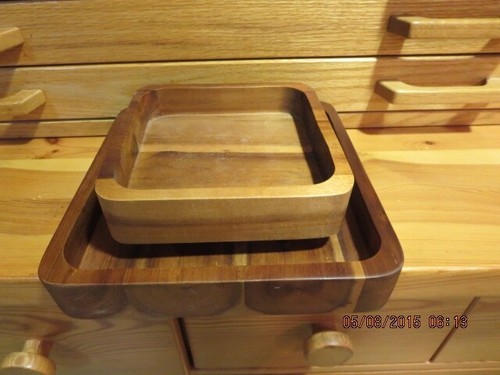 WOOD PISTACHIO TRAY--2 TIER--DISPLAY AND SHELLS----#T5A-6 - Picture 5 of 24