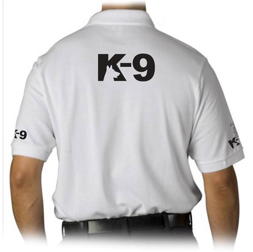NEW MEN PRINTED K-9 K9 UNIT POLICE  FUNNY MMA Halloween GOLF COLLAR POLO T-SHIRT - Picture 14 of 18