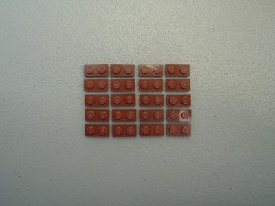 LEGO NEW Reddish Brown Plate 1x2 Lot x20 Star Wars Ninjago Friends Creator 3023