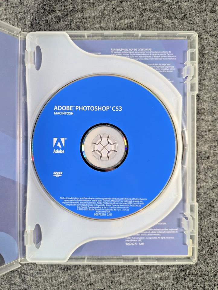 Adobe Photoshop CS3 For Macintosh With Serial Number Key - EUC - Image 2 of 3