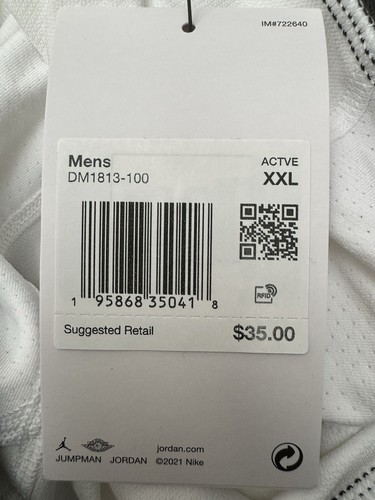 Men's Nike Air Jordan Dri-FIT Sport Compression Shorts White DM1813-100 sz XXL - Picture 15 of 15