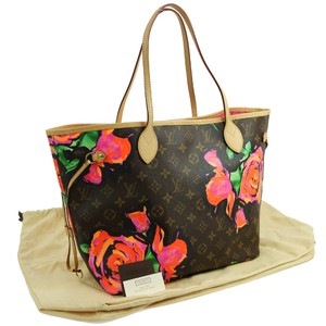 Authentic Louis Vuitton Neverfull Mm Tote Bag Monogram Rose M48613 Image Is Loading Authentic Louis Vuitton Neverfull Mm Tote Bag Monogram