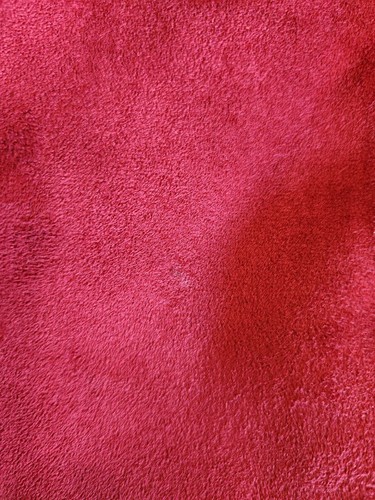 Coldwater Creek Women PLG Red Faux Suede Faux Fur Lined Zip Up Winter Coat B1 - Picture 8 of 10