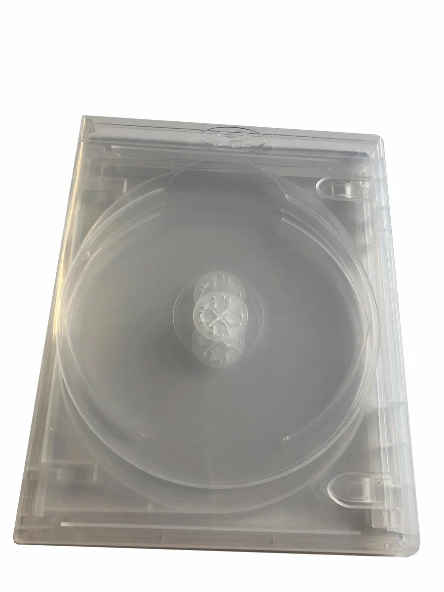 New 1 Clear MegaDisc 15mm Blu-ray Replacement Case Holds 4 Discs (4 Tray) box