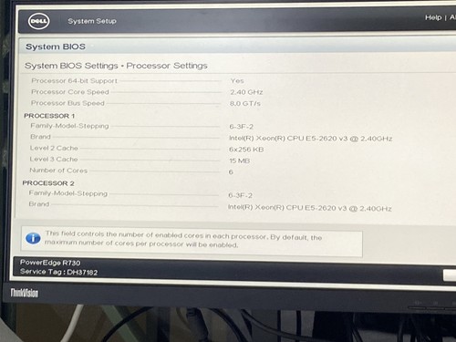 Dell PowerEdge R730 2x Intel Xeon E5-2620 v3 2.4GHz 64GB RAM NO HDD NO OS Good - Picture 3 of 8
