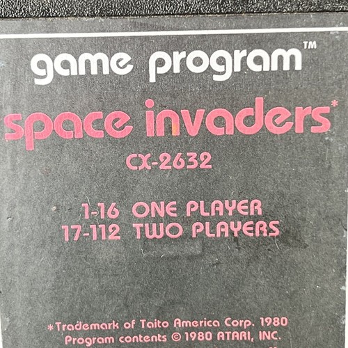 Atari Space Invaders Game Program Cartridge Only Vintage Video Game Shooter 1980 - Picture 2 of 6