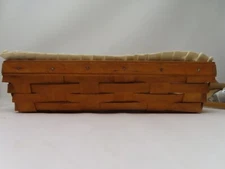 Longaberger Basket 1994 Handwoven Dresden Ohio USA 11.5" by 5" by 3" Liner AS IS