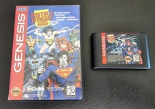 JUSTICE LEAGUE TASK FORCE Sega Genesis 1995 CASE AND GAME No Manuel FIGHTING 