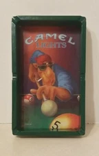 1992 Camel Lights Joe Cool Cigarette Billiard Pool Table Ashtray Tobacco