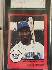 Ken Griffey Jr 1988 Procards Vermont Mariners SGC 88 NMMT 8