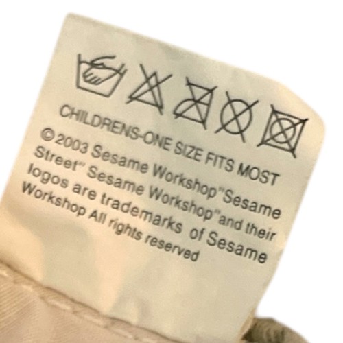 Vintage 2003 Sesame Street Cookie Monster Flex Fitted Kids L-XL Hat Cap Big Logo - Picture 9 of 9