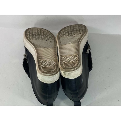 Wanted Womens Sneakers Shoes Black Side Zip Mesh 9M - Picture 3 of 6