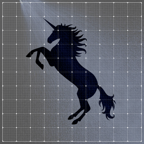 Unicorn Stencil - Reusable&Durable 10 mil Horse Farm Horse - Picture 2 of 2