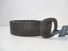 Universal Thread Women's Small Brown Wide Covered Buckle Woven Braided Belt