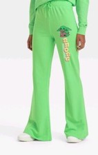 Star Wars Baby Yoda Grogu Green French Terry Pants