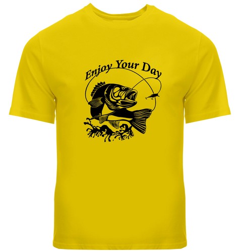 Funny Fishing T-Shirt Fishing day Graphic Tee Funny Fisherman Love Fishing Life - Picture 24 of 25
