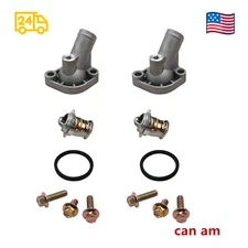 2PCS Thermostat V-twin ALUMINUM Cover Monitor For Can-Am Commander 800 1000 US