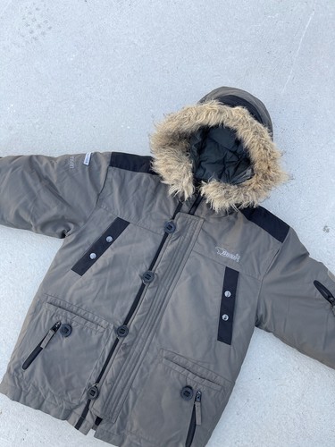 Bear USA Down coat Fur full zip jacket Kids Size Large - Picture 2 of 11