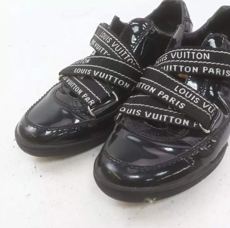 Louis Vuitton Size 6.5 Black Sneakers Tennis Shoes 37 Women’s Ladies Girl