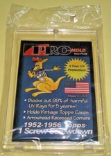 1x PRO-MOLD 1952-1956 Topps 1-Screw Holder (5 Year+ UV) Baseball Card PM-PC52