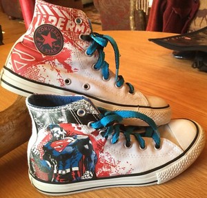superman high top converse