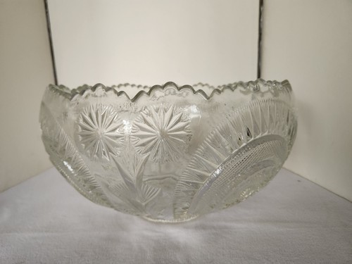 Vintage 27 Piece L.E. Smith Large Punch Bowl Pinwheel Stars Pattern - Picture 2 of 24