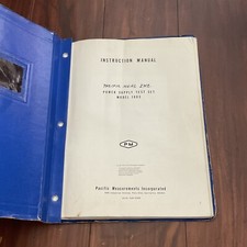 Pacific Measurements (PM) Model 1003 Power Supply Test Set Instruction Manual