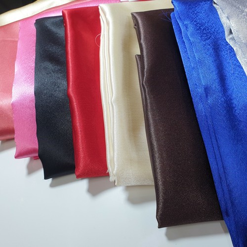 *2 Meters* Poly Satin Silky Bridal Crepe Back Dress Fabric Drape Material 58" - Picture 9 of 66