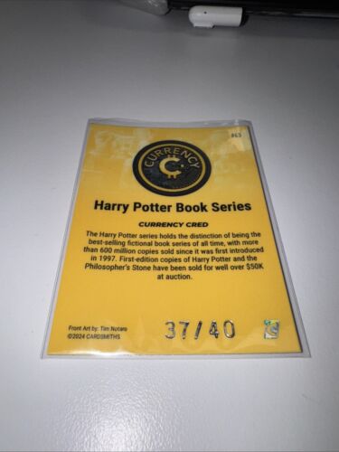 Cardsmiths Currency Series 4 Harry Potter Book Series #63 Gem Citrine 37/40 - Picture 2 of 2