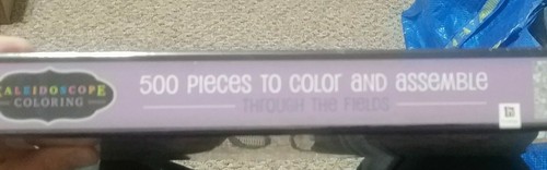 Kaleidoscope Adult Coloring 500 pc Jigsaw Puzzle-Through The Fields- New/sealed  - Picture 5 of 6