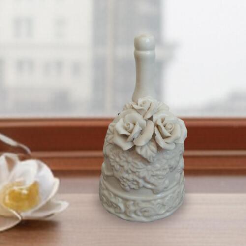 Campana de mano de cerámica con sonido claro, campana de boda con - Imagen 1 de 10