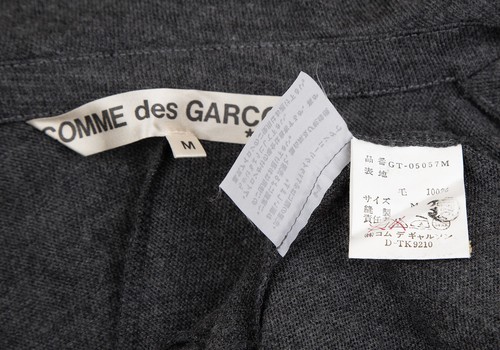 COMME des GARCONS Belted Sailor Collar Knit Jacket Size M(K-123120) Women's Used - Picture 11 of 11