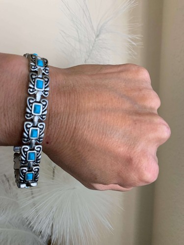 Elegant Steel Magnetic Bracelet Men Women Arthritis Pain Energy Balance Energy - Picture 4 of 12