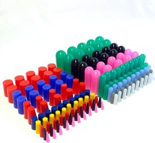 160pc High Temp Silicone Rubber End Cap and Tapered Stopper Plug Assortment Kit