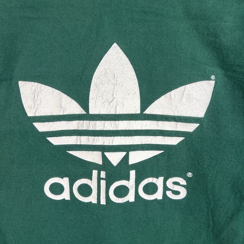 Vintage 90s Adidas Trefoil Classic Logo T Shirt Adult Small Green Long Sleeve - Picture 8 of 10
