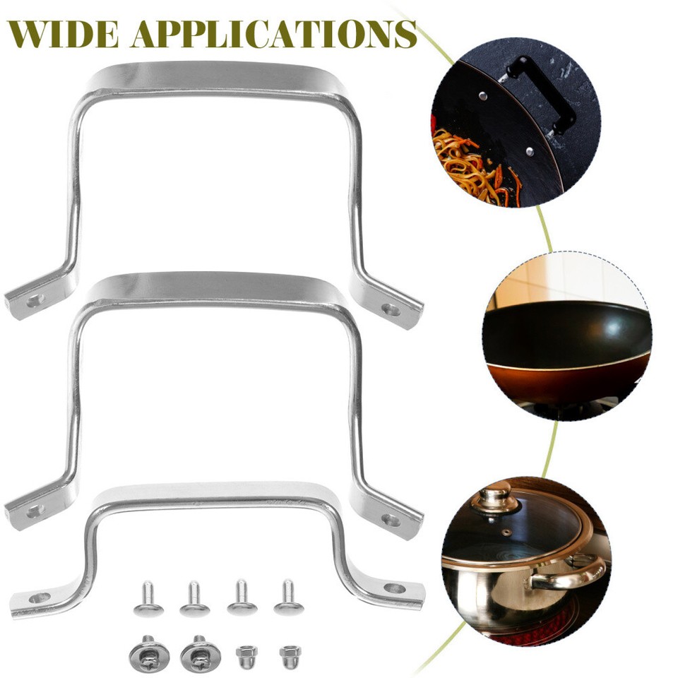 Stock Pot Replacement Handles Nonskid Stainless Steel Frying Pan eBay