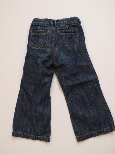 Jean BABYGAP 1969 niñas lavado medio algodón cintura ajustable pierna ancha talla 3 - Imagen 4 de 7