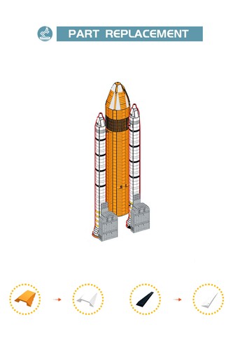 MOC-75461  Upgrade Tank and Booster for Space Shuttle Discovery 10283 Ki - Picture 3 of 3